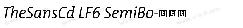 TheSansCd LF6 SemiBo字体转换